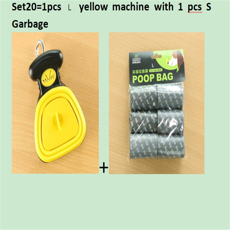 Foldable Dog Pooper Scooper with Eco-Friendly Waste Bags – Portable, Hygienic & Travel Ready