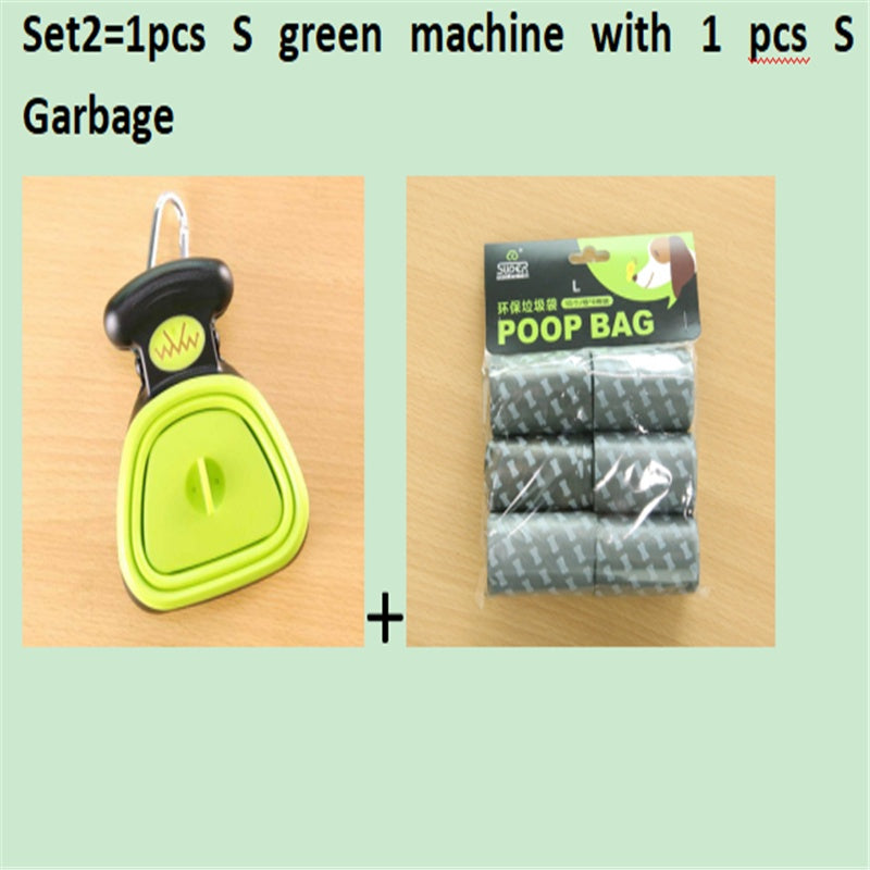 Foldable Dog Pooper Scooper with Eco-Friendly Waste Bags – Portable, Hygienic & Travel Ready