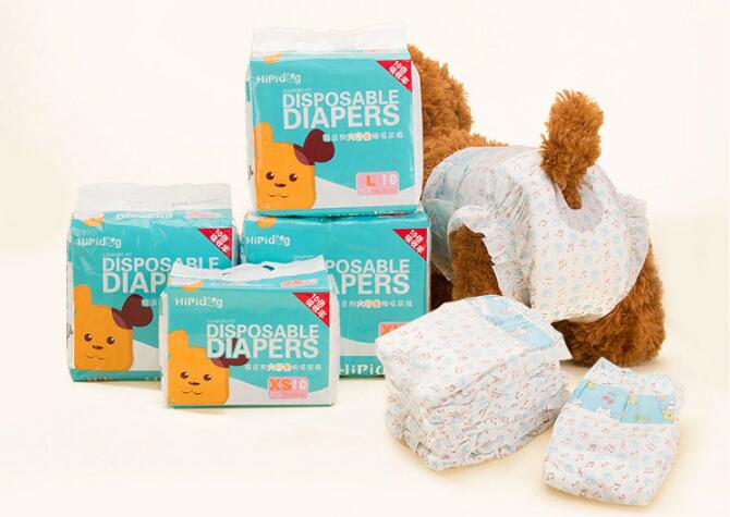 Disposable Dog Diapers – Pack of 10, Male & Female, Ultra-Thin, Leak‑Resistant