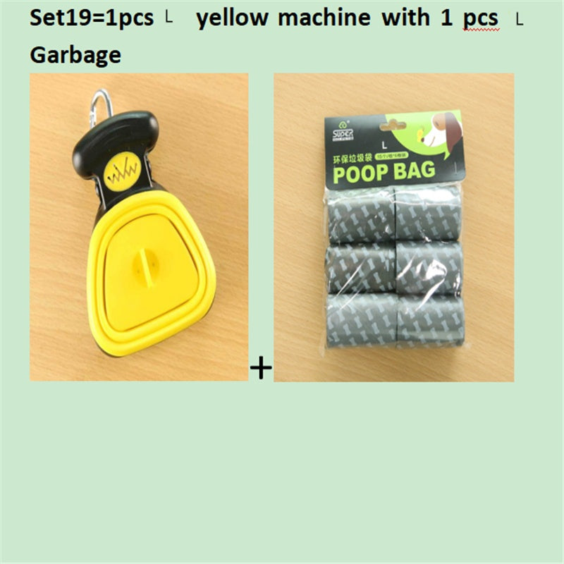Foldable Dog Pooper Scooper with Eco-Friendly Waste Bags – Portable, Hygienic & Travel Ready