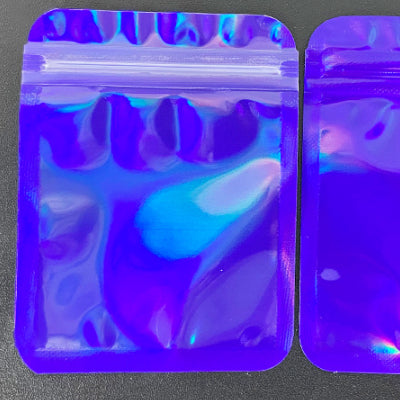 Holographic Laser Ziplock Bags – Reusable Clear Pouches, Multiple Sizes
