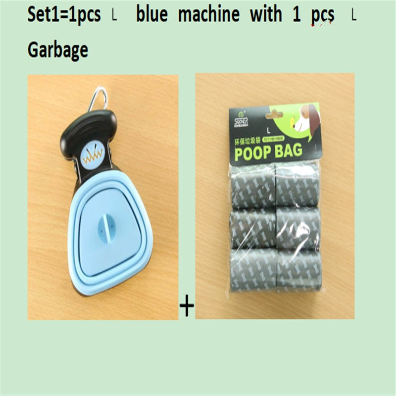 Foldable Dog Pooper Scooper with Eco-Friendly Waste Bags – Portable, Hygienic & Travel Ready