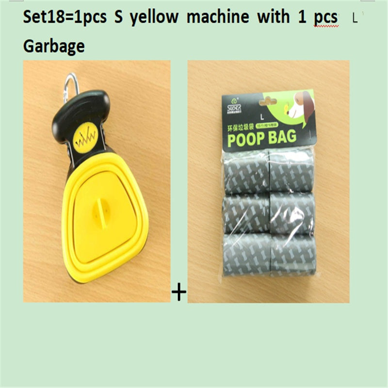 Foldable Dog Pooper Scooper with Eco-Friendly Waste Bags – Portable, Hygienic & Travel Ready