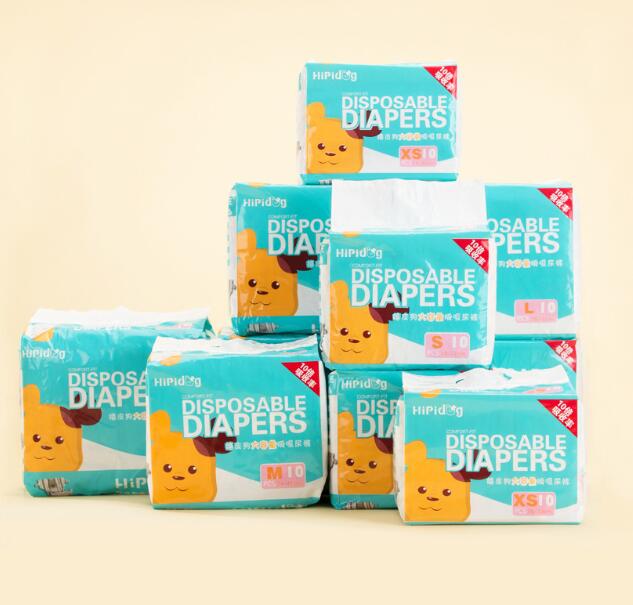 Disposable Dog Diapers – Pack of 10, Male & Female, Ultra-Thin, Leak‑Resistant