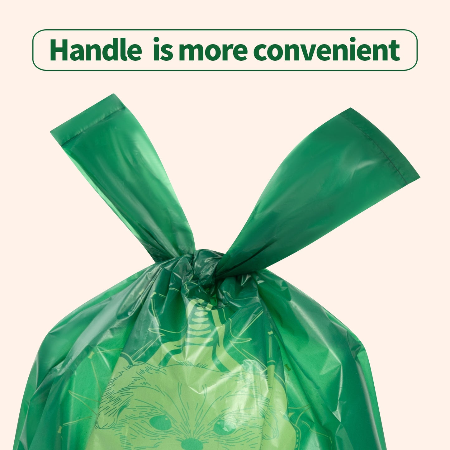 EPI Biodegradable Dog Waste Bags with Handles – Easy‑Tie, Leak‑Resistant