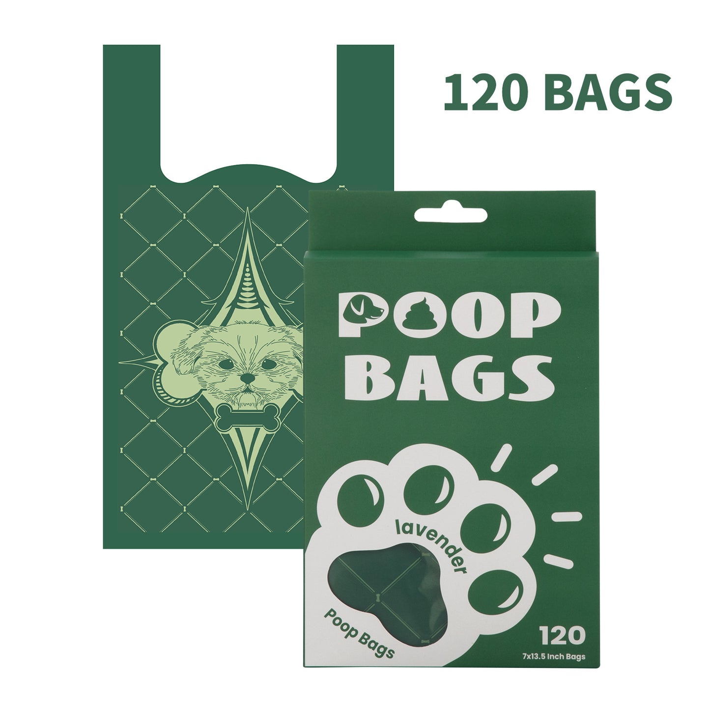 EPI Biodegradable Dog Waste Bags with Handles – Easy‑Tie, Leak‑Resistant
