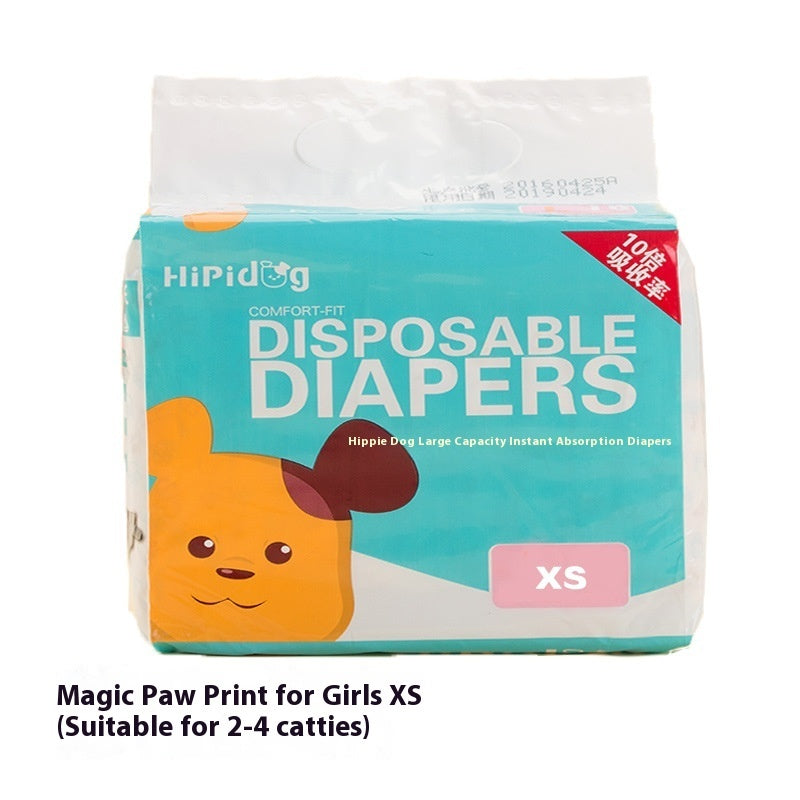 Disposable Dog Diapers – Pack of 10, Male & Female, Ultra-Thin, Leak‑Resistant